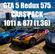 GTA 5 Redux 575 CARS PACK 1.0.1011.1 & 1.0.877.1 (2017)